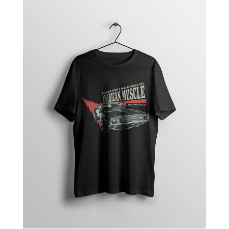 Tricou american din bumbac muscular